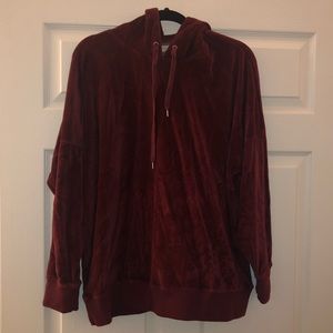 Oversized Velvet Sweatshirt
